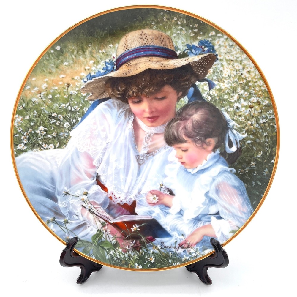 Reco Sandra Kuck Once Upon A Time Plate 1985 Mother Day Vintage Excellent COA